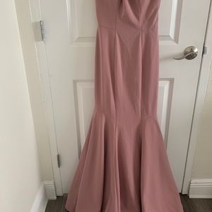 Azazie dusty rose bridesmaid dress